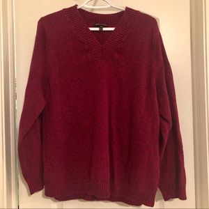 Burgundy sweater